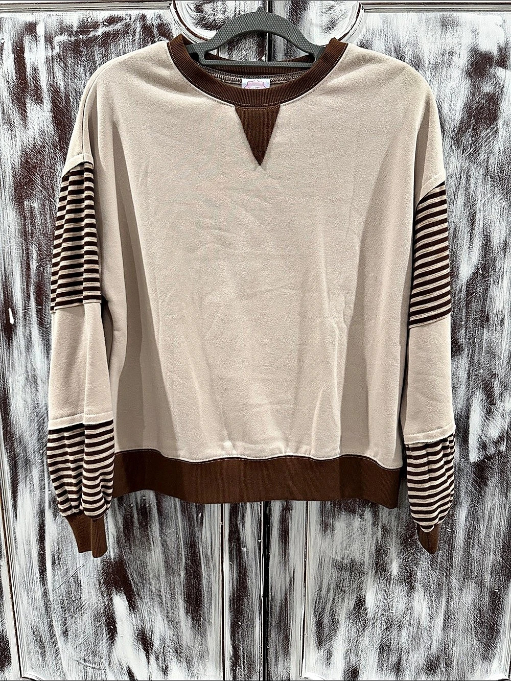NWOT Gypsy Thread Striped Long Sleeve Top Size Small